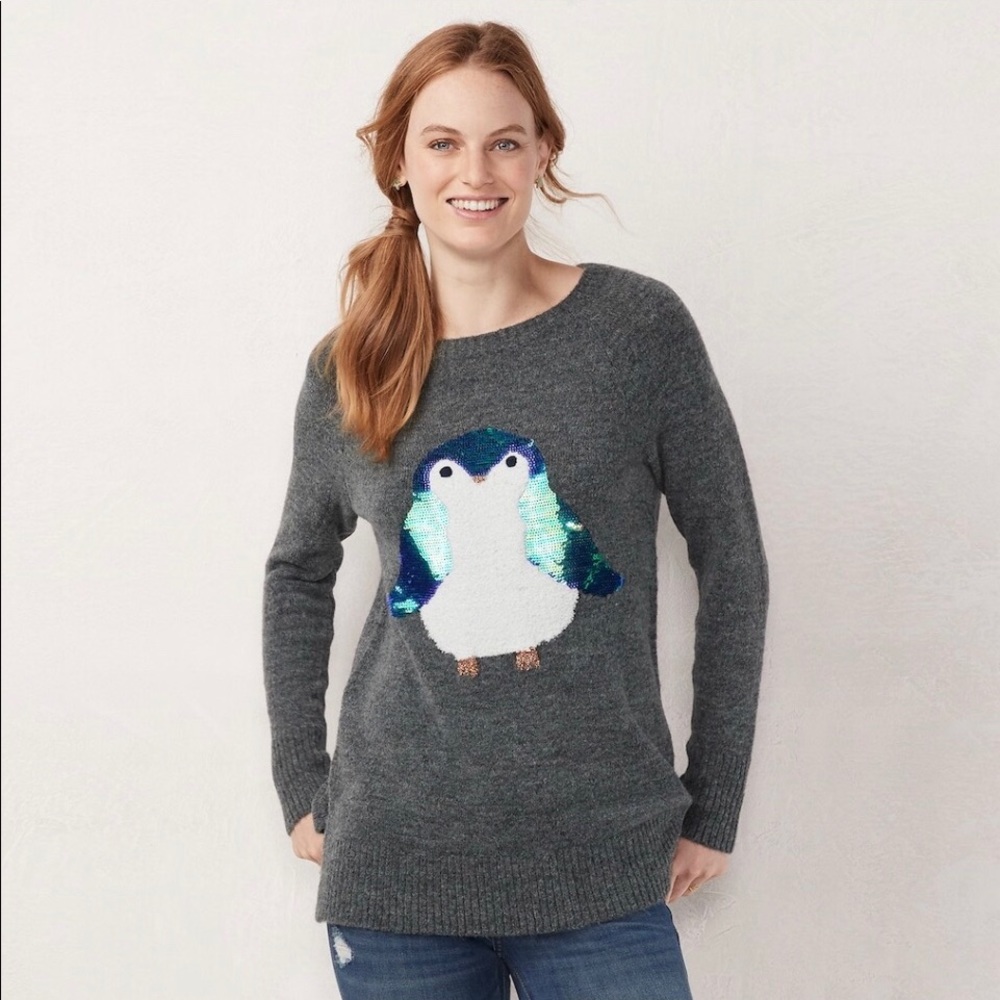 NWT LC Lauren Conrad Sweater - Penguin